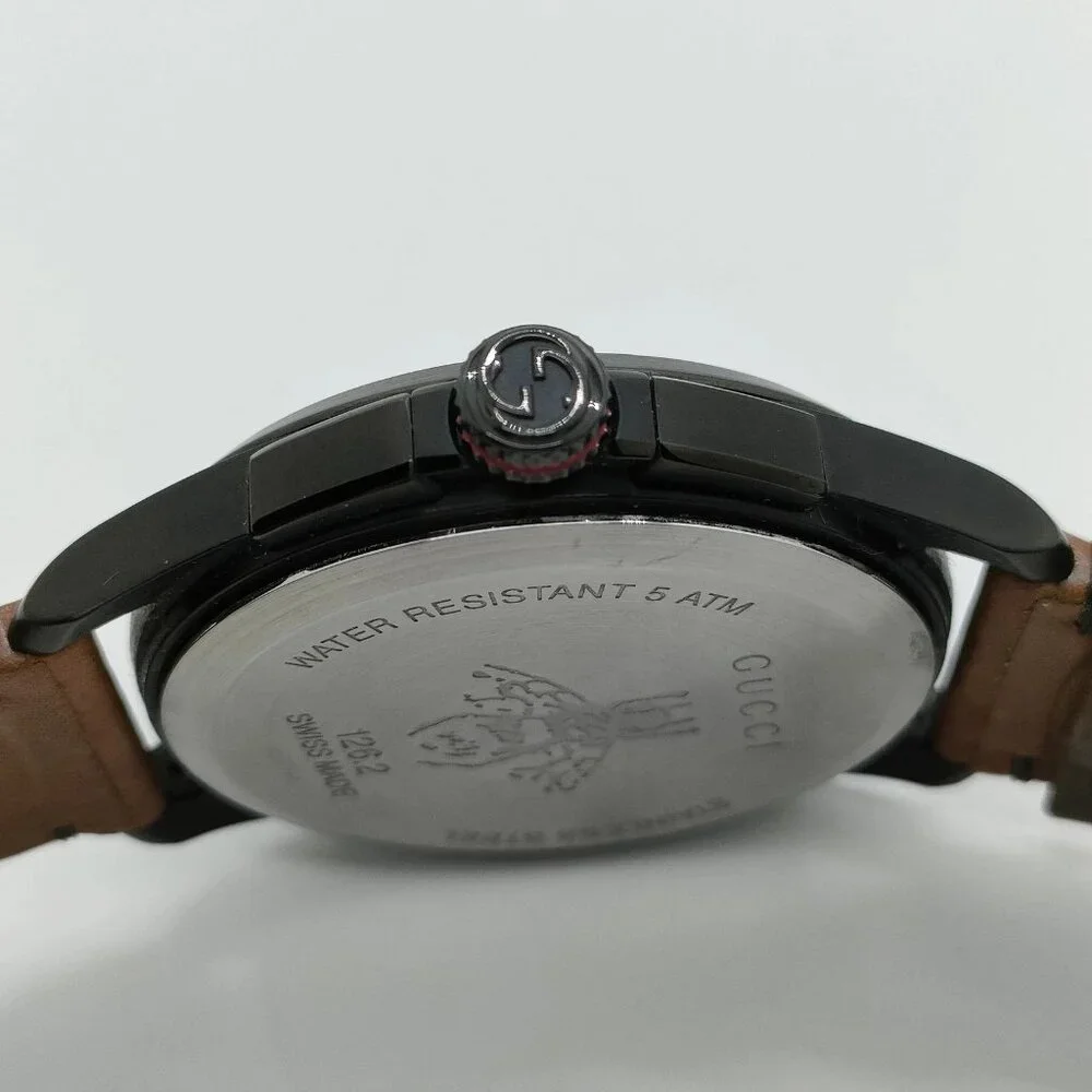 Gucci Watch 126.2 44mm Men's Black X Browns 400-082325